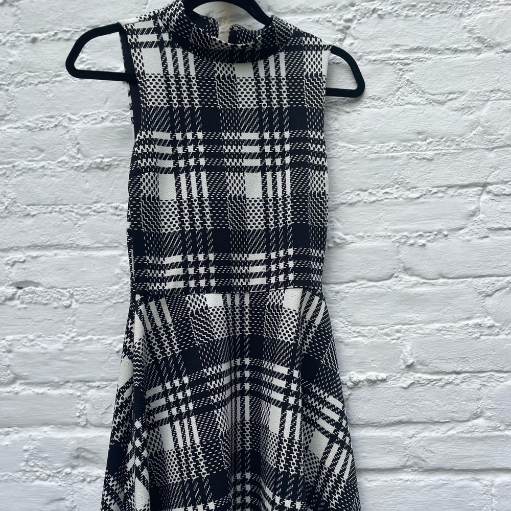 Small aqua gingham dress